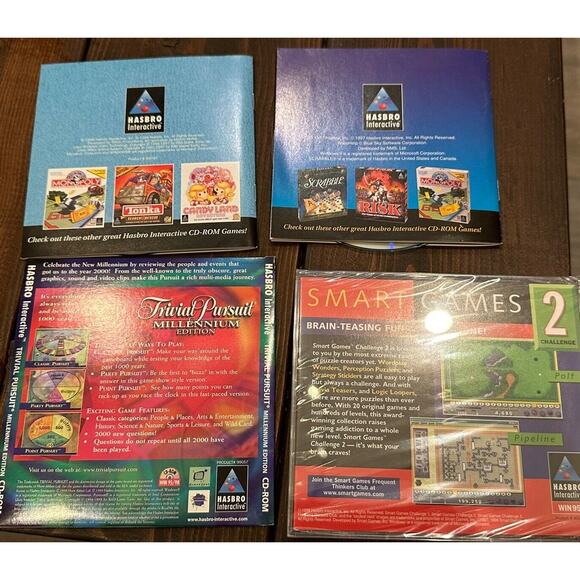 Lot of 4 PC CD-ROM Games Trivial Pursuit, Smart Games 2, Sorry, Battleship - Picture 5 of 5
